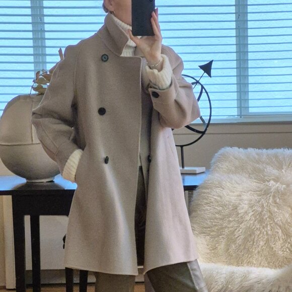 Double-Faced Wool Coat - 100% Wool - Picture 1 of 12